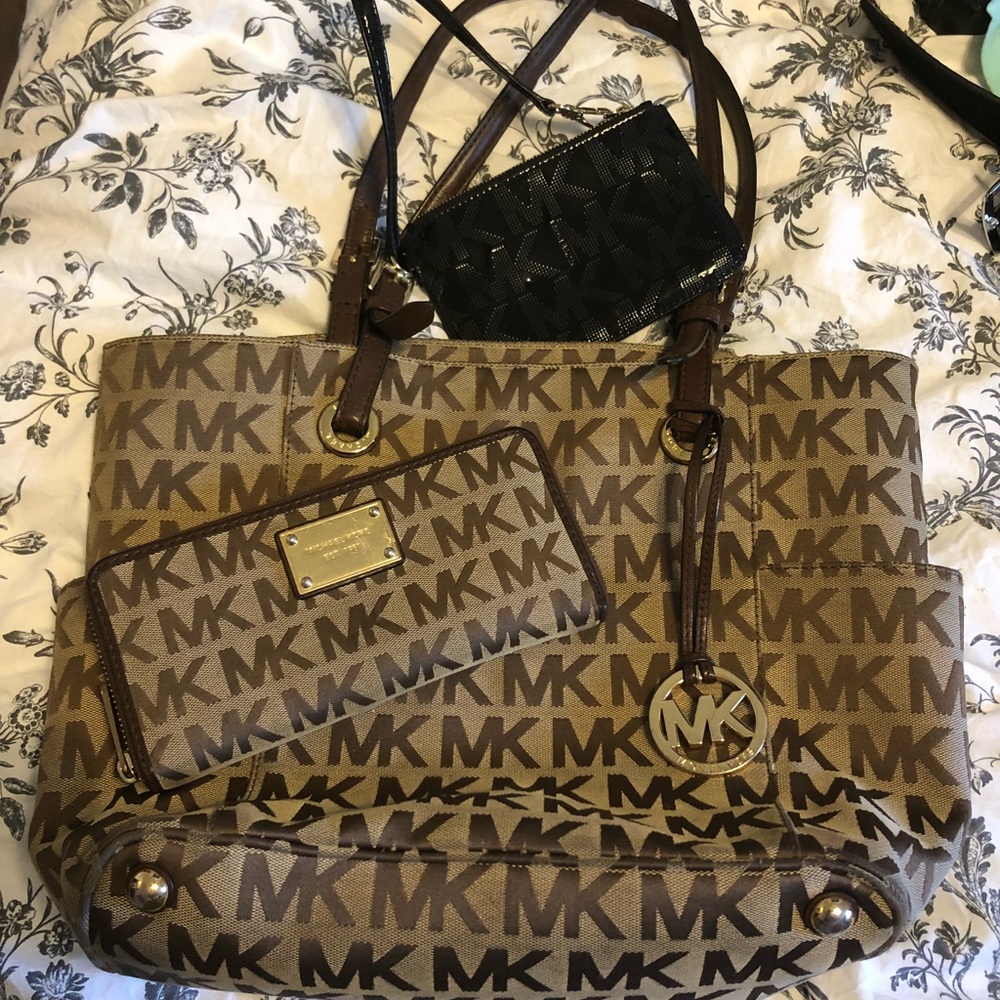 Michael Kors MK purse & MK Wallet